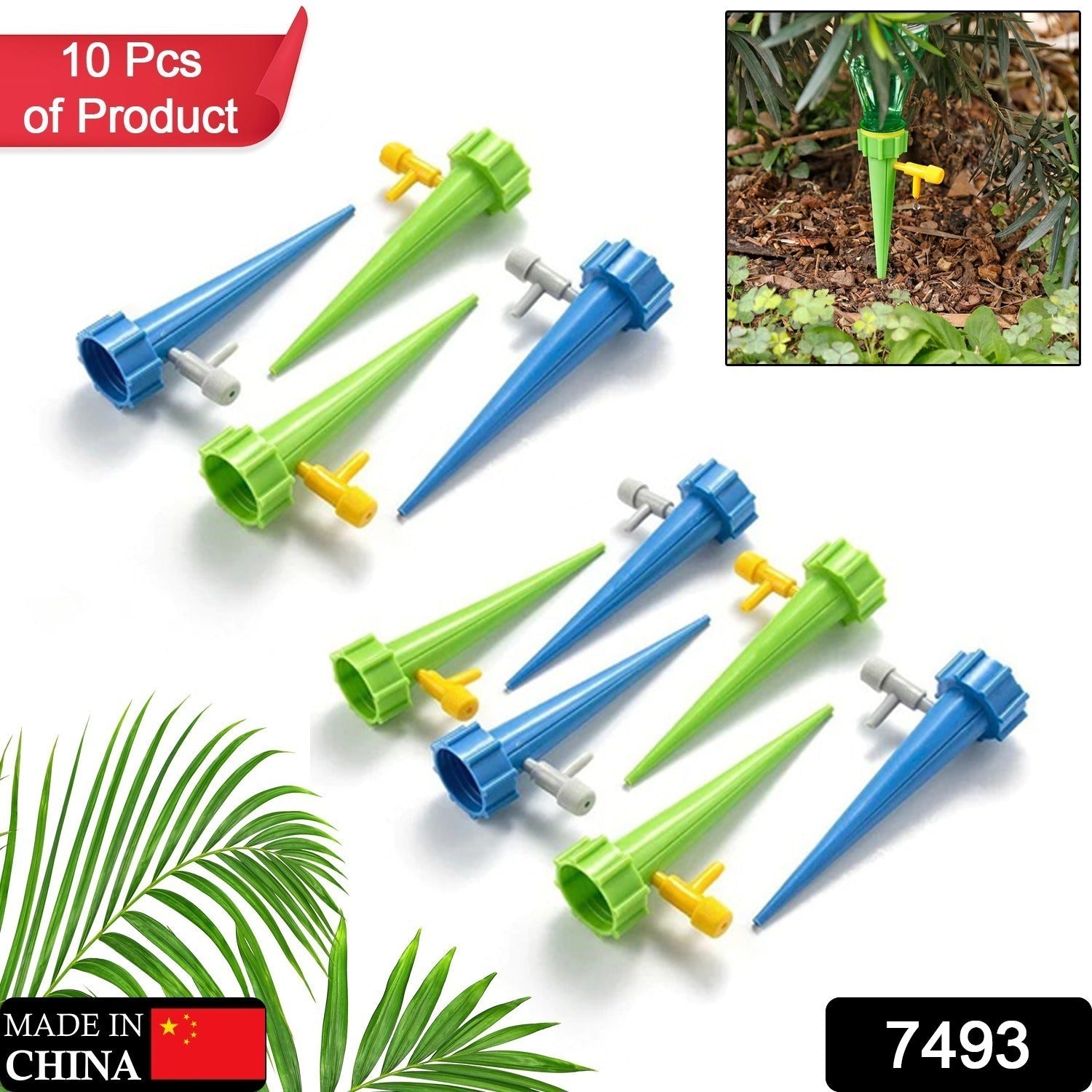 Plant Watering Spikes self Watering Spikes Water dripper for Plants, Adjustable Plant Watering Devices with Slow Release Control Valve Switch Plant Watering Spikes self Watering Spikes Water dripper for Plants, Adjustable Plant Watering Devices with Slow Release Control Valve Switch